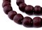 The Bead Chest African Recycled Glass Beads – Handmade in Ghana – Red Black Swirl 18mm Strand for Jewelry Making, Crafts, and Home Decor I Approximately 38 Beads
